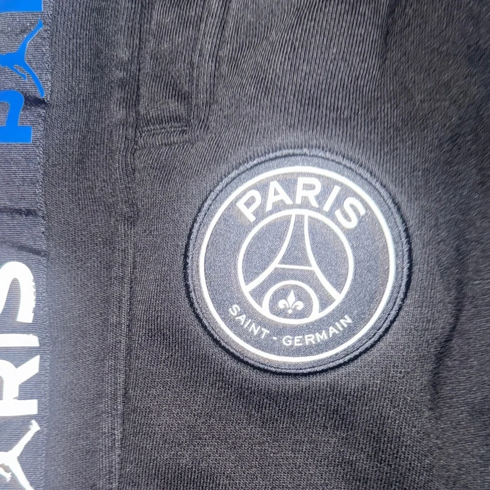 Mens Black Joggers with Paris Logo